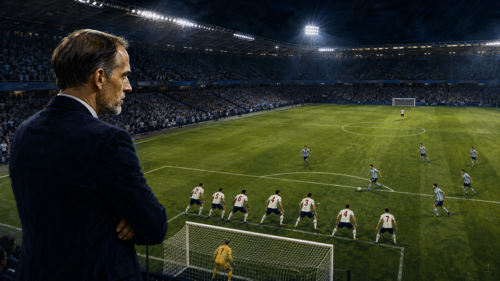 Thomas Tuchel watches England retreat as Argentina attack in the World Cup semi-final