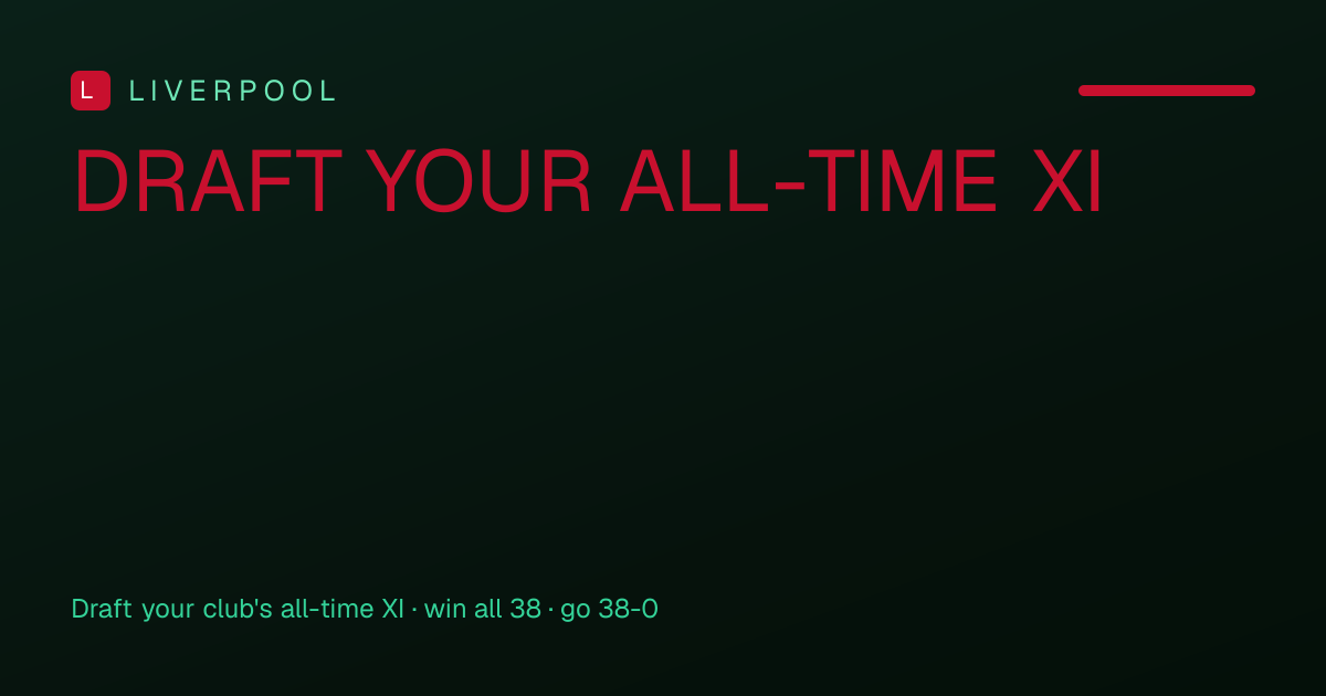 Liverpool 38-0 · Perfect Cup